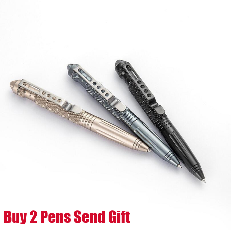 클래식 디자인 전체 금속 쓰기 볼펜 자기 방어 고품질 Windows 브레이크 보호 펜 2 펜 구매 선물 보내기